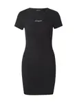 Tommy Jeans Šaty 'Logo Embroidery Mini'  čierna