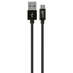 WG datový kabel USB-A TYPE-C 3A černý 100 cm