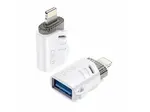 Adaptér USB - C/USB (OTG), bílá