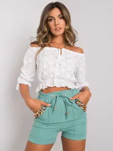 Shorts-DHJ-SN-13260.38P-Turquoise