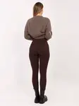 Tmavě hnědé legíny