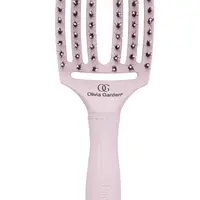 Kartáč Olivia Garden Fingerbrush Combo Medium - pastelově růžový (FB1PC-PM) + dárek zdarma