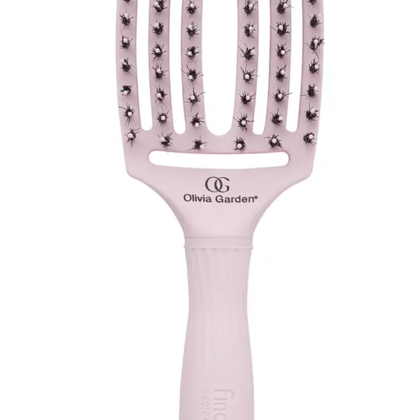 Kartáč Olivia Garden Fingerbrush Combo Medium - pastelově růžový (FB1PC-PM) + dárek zdarma