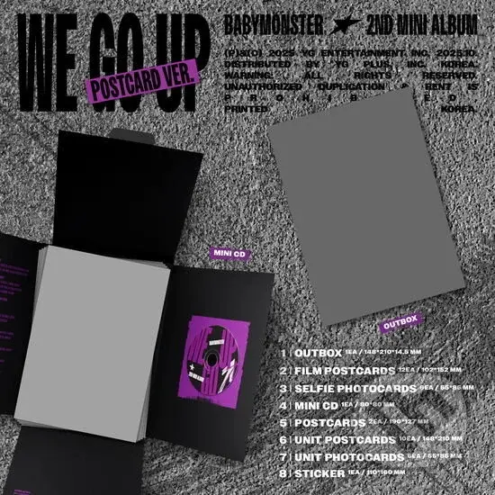 Babymonster:  We Go Up / Postcard Version
