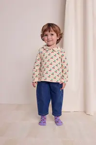 Detské bavlnené tričko s dlhým rukávom Bobo Choses Cherry