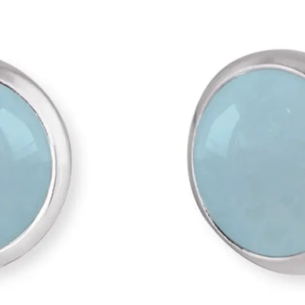 Engelsrufer Strieborné náušnice s modrým achátom ERE-BA-ST