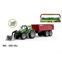Alltoys Traktor farmársky zelený s prívesom