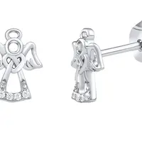 Silvego Jemné strieborné náušnice s čírymi zirkónmi MW2233E