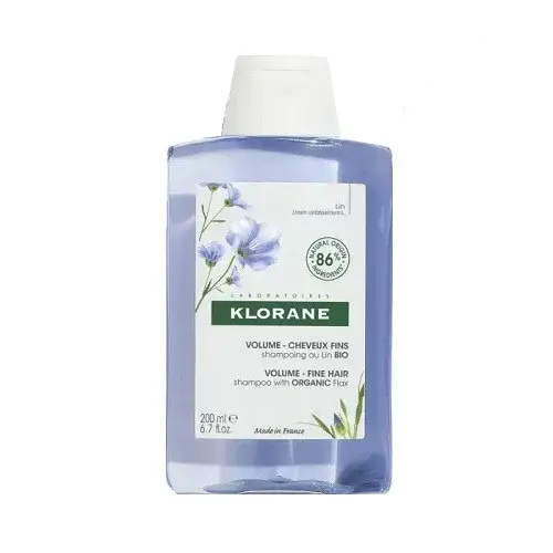 Klorane Šampón pre objem jemných vlasov Bio Len (Volume Shampoo) 200 ml