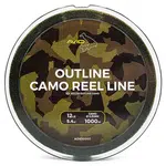 Avid carp vlasec outline camo reel line - 1000 m 0,31 mm 5,4 kg 12 lb