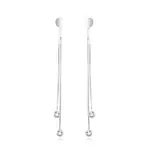 Beneto Moderné strieborné retiazkové náušnice AGUP1864
