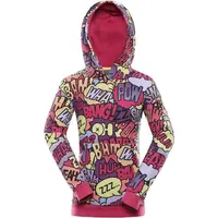 NAX NALO Dievčenská mikina, vínová, veľkosť 152-158