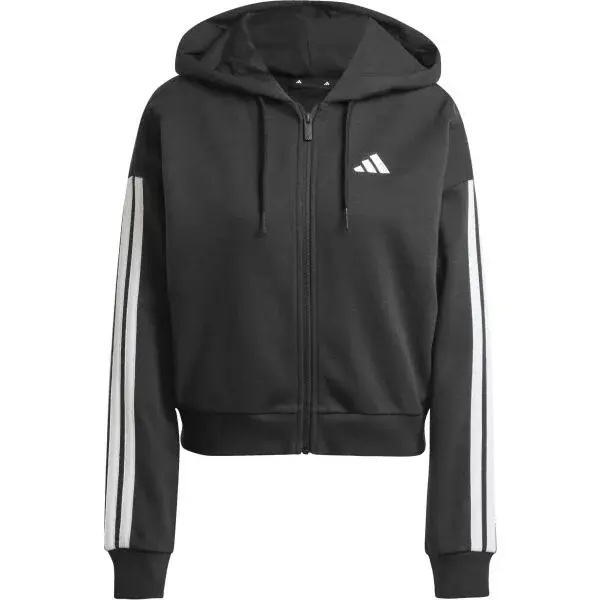 adidas ESSENTIALS 3-STRIPES FRENCH TERRY Pánska mikina, čierna, veľkosť