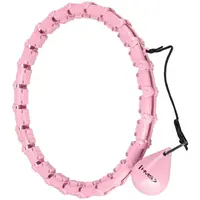 HMS HHW02 Masážna hula hop obruč so závažím, ružová, veľkosť