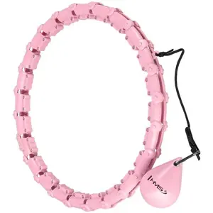 HMS HHW02 Masážna hula hop obruč so závažím, ružová, veľkosť