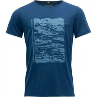 Devold LEIRA MAN TEE Pánske tričko, tmavo modrá, veľkosť