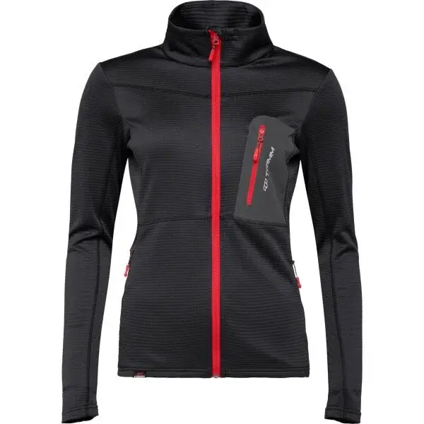 TRIMM MICRON LADY Dámska mikina, čierna, veľkosť