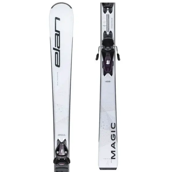 Elan MAGIC LS + EL9.0 GW Dámske zjazdové lyže, biela, veľkosť