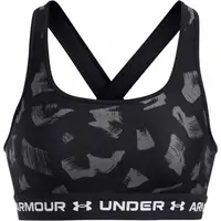 Under Armour CROSSBACK MID PRINT Dámska podprsenka, čierna, veľkosť