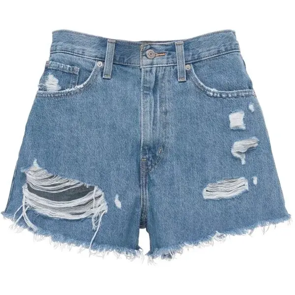 Levi's&reg; HIGH WAISTED MOM SHORT Dámske džínsové kraťasy, svetlomodrá, veľkosť