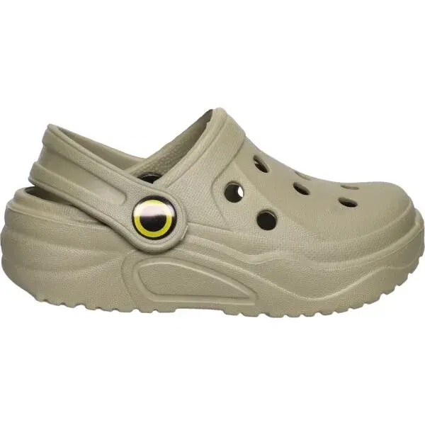 Oldcom CROCOLINO Detské šľapky, khaki, veľkosť