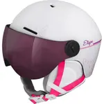 Etape SPEEDY PRO Detská lyžiarska prilba so zorníkom, biela, veľkosť (53 - 55)