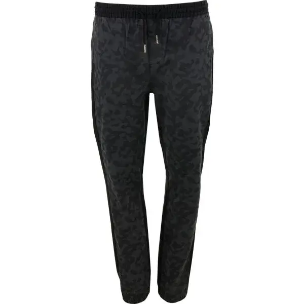 ALPINE PRO GREEN Pánske softshellové nohavice, čierna, veľkosť