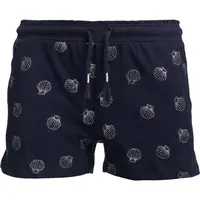 Lewro MABELLA Dievčenské pohodlné úpletové šortky, tmavo modrá, veľkosť 116-122