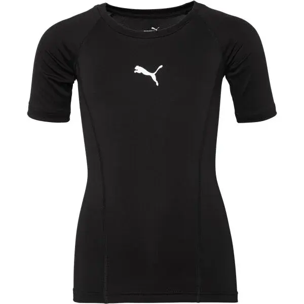 Puma LIGA BASELAYER TEE SS JR Chlapčenské funkčné tričko, čierna, veľkosť