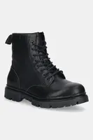 Kožené trapery Jeep RENEGADE pánské, černá barva, JM52132A