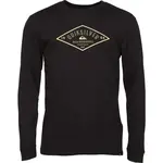 Quiksilver DIAMOND LOGO LS Pánske tričko, čierna, veľkosť