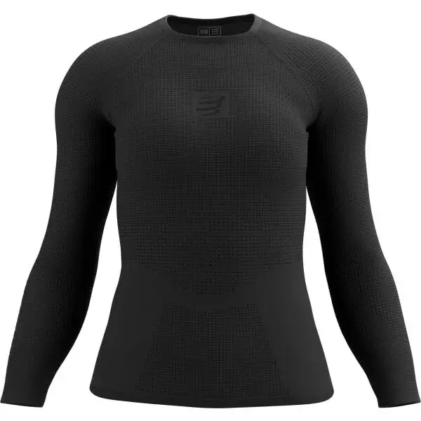 Compressport ON/OFF BASE LAYER LS TOP W Dámske termotričko, čierna, veľkosť