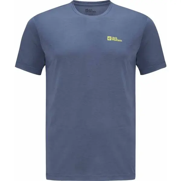 Jack Wolfskin VONNAN S/S T M Pánske tričko, modrá, veľkosť