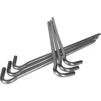Crossroad TENT PEG ALU Náhradné stanové kolíky, strieborná, veľkosť