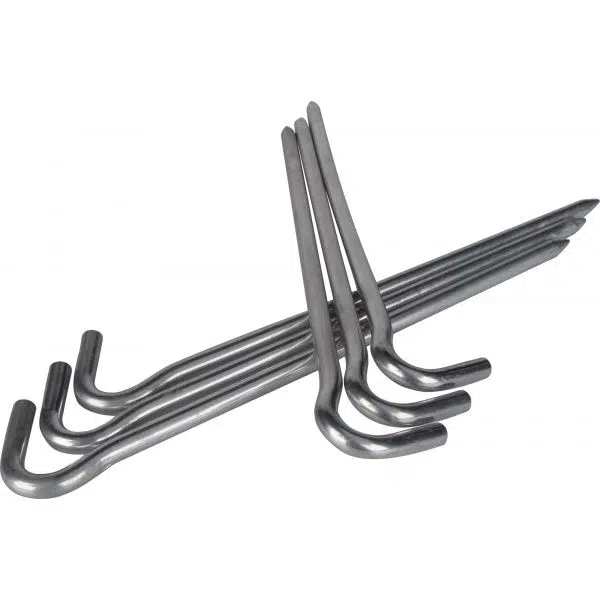 Crossroad TENT PEG ALU Náhradné stanové kolíky, strieborná, veľkosť