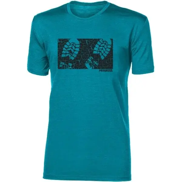 PROGRESS HRUTUR STEP Pánske merino tričko, zelená, veľkosť