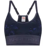 KARI TRAA VAR PRINTED Dámska podprsenka, modrá, veľkosť
