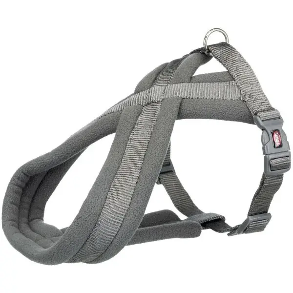 TRIXIE PREMIUM HARNESS S-M Postroj, sivá, veľkosť