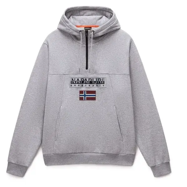 Napapijri BURGEE Pánska mikina, sivá, veľkosť