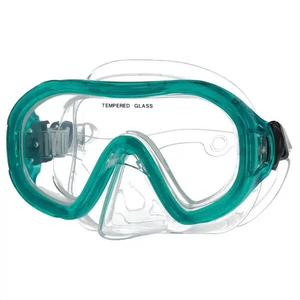 AQUOS BANJO JR Juniorská šnorchlovacia maska, svetlomodrá, veľkosť