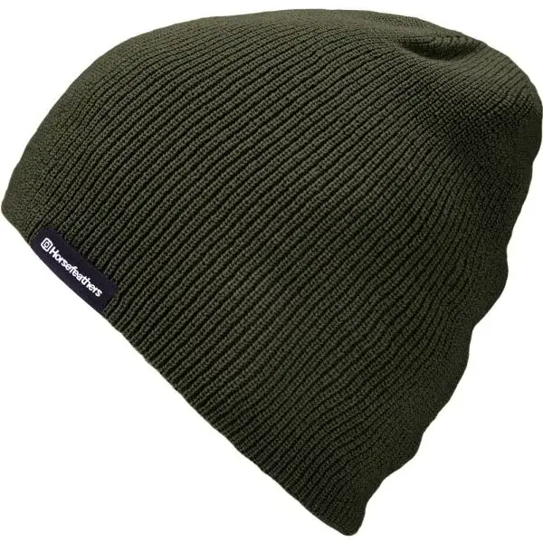 Horsefeathers YARD BEANIE Pánska zimná čiapka, khaki, veľkosť UNI