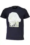 CAVALLI CLASS SHORT SLEEVE T-SHIRT MEN BLUE