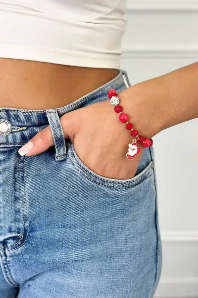 Santa Claus Christmas bracelet with bag