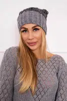 marka niezdefiniowana Čapica s fleece Paryż K213 tmavo šedá + čierna