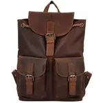 Kožený batoh hnědý - Greenwood Tanos