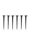 Sada nástěnných věšáků House Doctor HDWall 8 cm černá barva