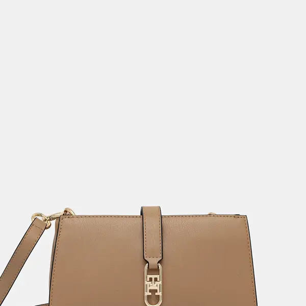 Kabelka Tommy Hilfiger béžová barva, AW0AW18005