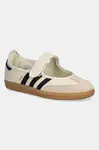 Kožené baleríny adidas Originals Samba Jane W béžová barva, JR7338