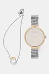 Hodinky a náramek Calvin Klein dámské, zlatá barva, 35700005