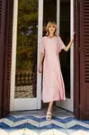 Marisse Pink Midi Dress